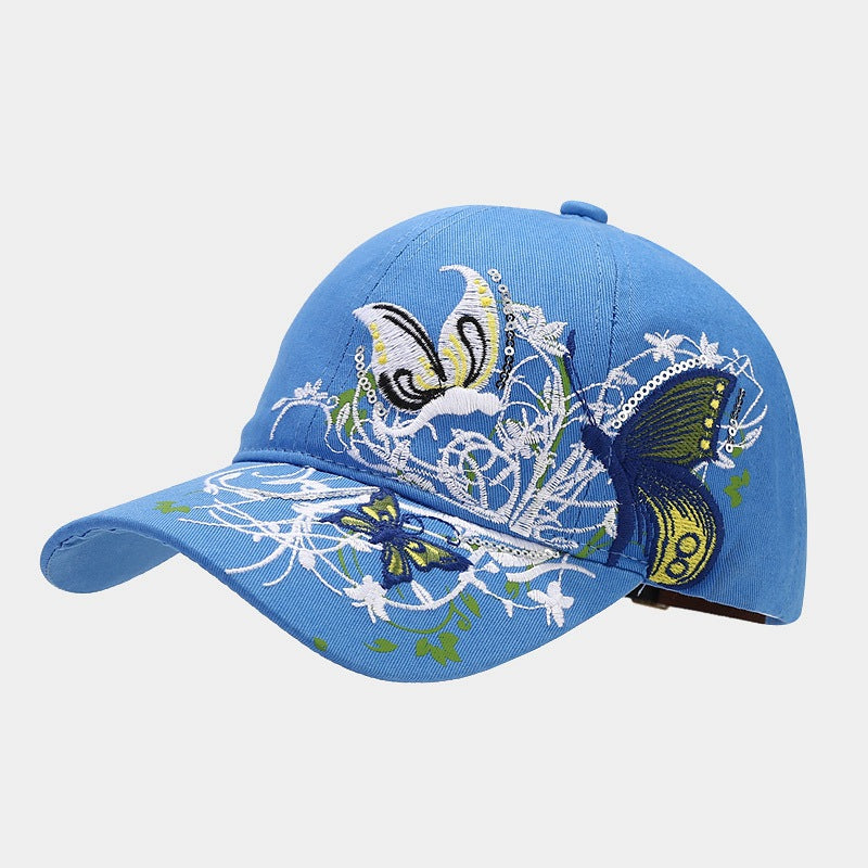 Wholesale  Sequin Butterfly Embroidered Baseball Cap