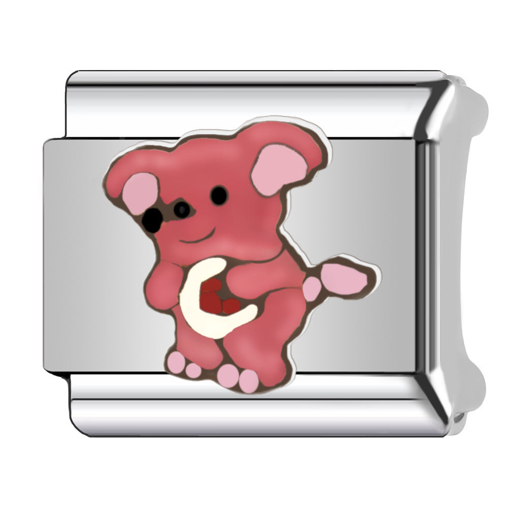 Wholesale  Italian Charm Bracelet 9mm DIY Splicing  Creative Stainless Steel Composable Bracelet