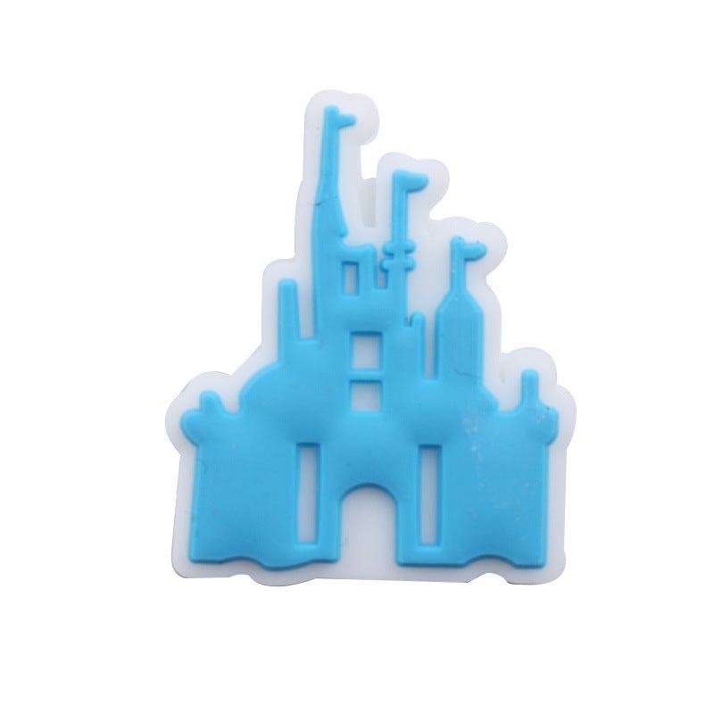 Wholesale 5pcs Cartoon Castle Silicone Focal Beads ACC-BDS-GuangTian038