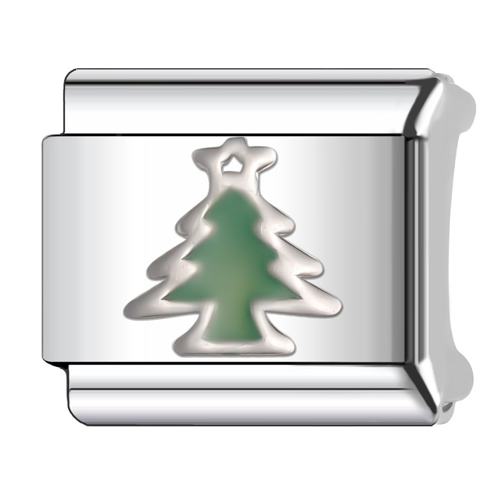 Wholesale 5pcs Italian Charm Bracelet 9mm DIY Splicing Cute Creative Stainless Steel Composable Bracelet