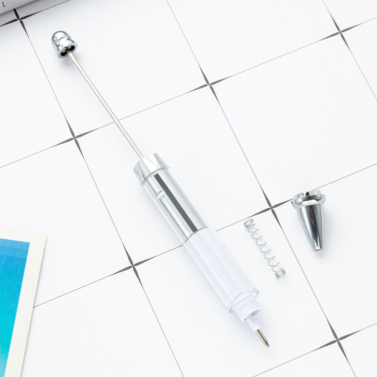 Wholesale Bearable Pens Inner Pole Insertion Paper Roll Paper Plastic Bead Pen ACC-PN-HuaH005