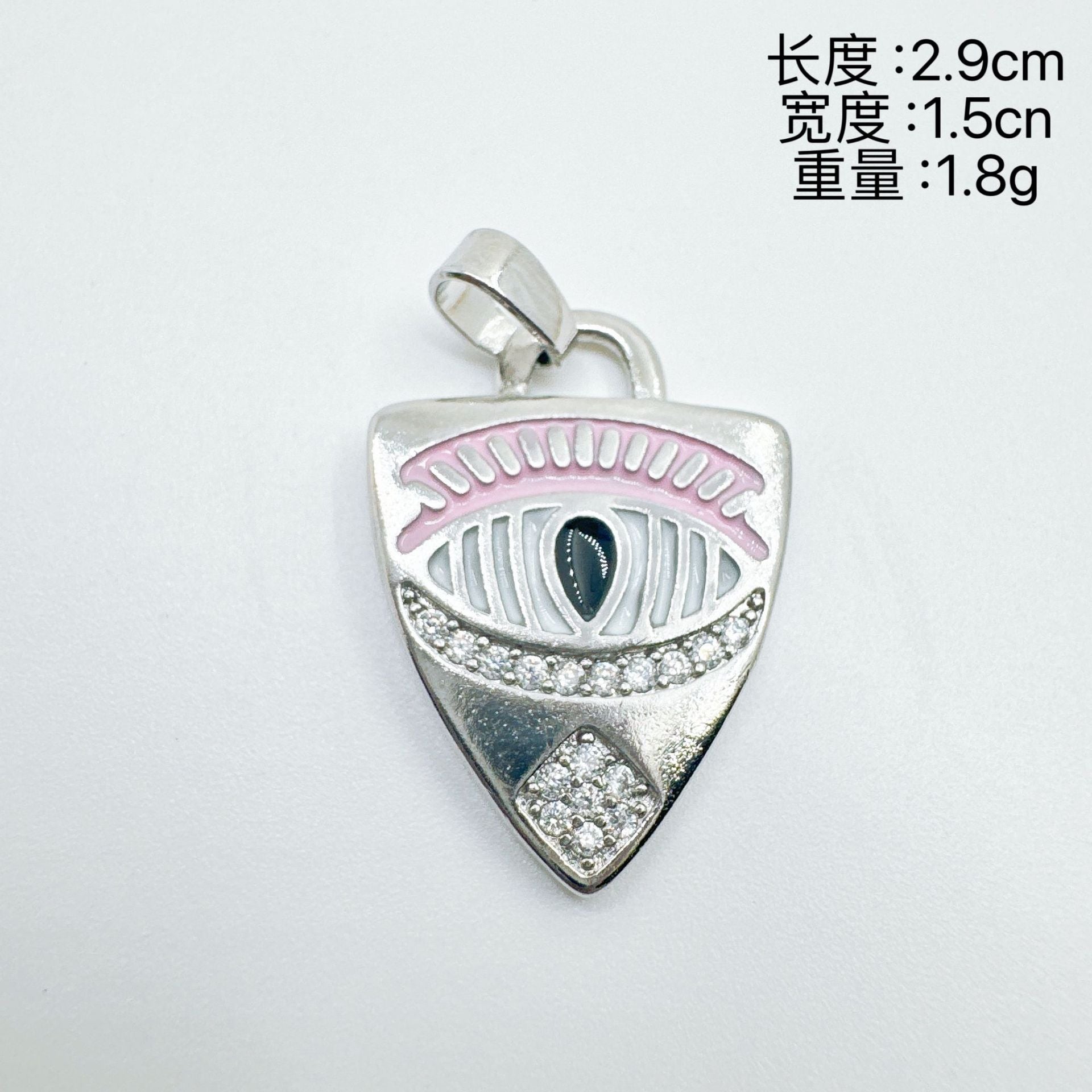 Wholesale Fashion Evil Eye Shield Pendant Gold Plated Copper Necklace Women' s Boutique Resale
