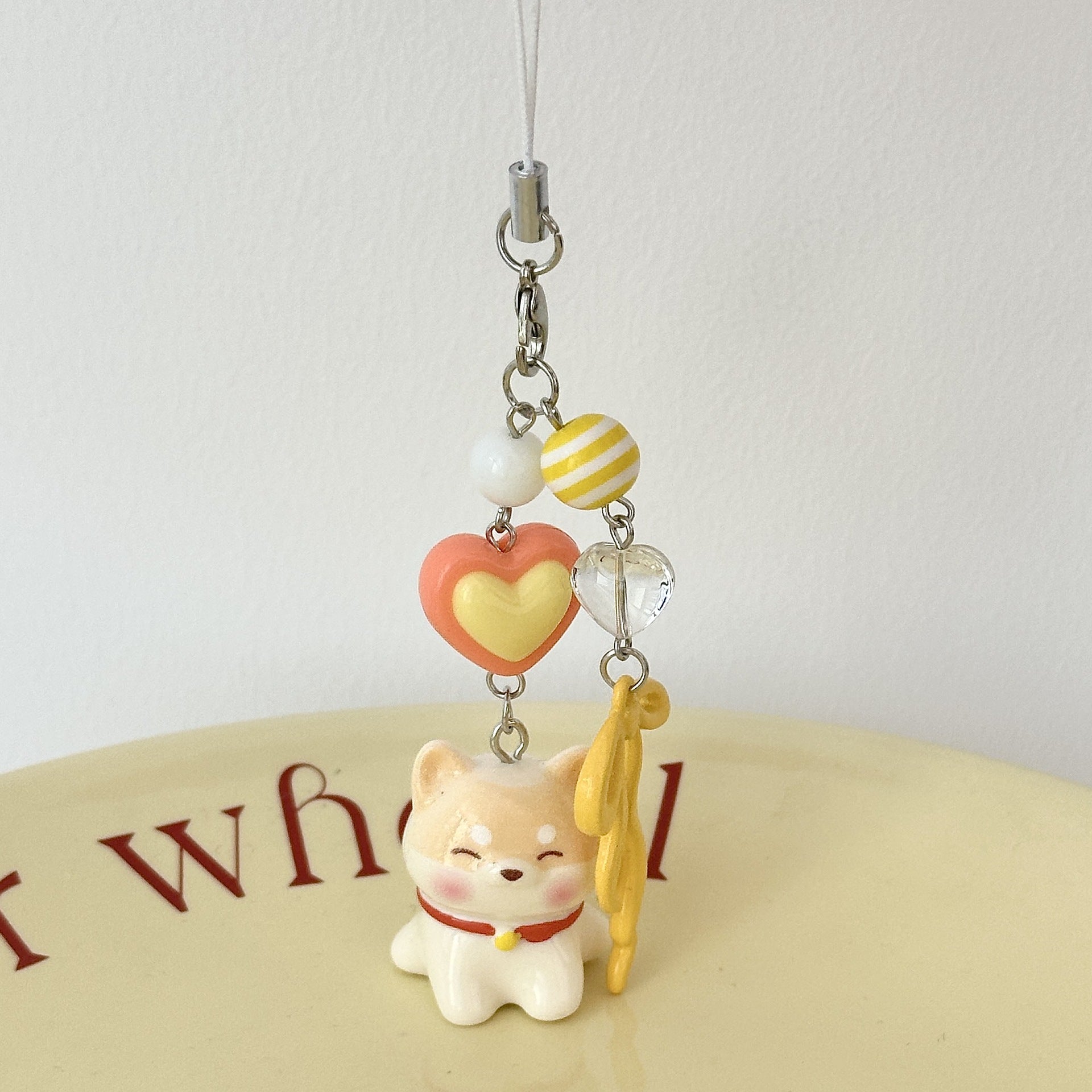 Wholesale Cartoon Cute Puppy Beaded Keychains