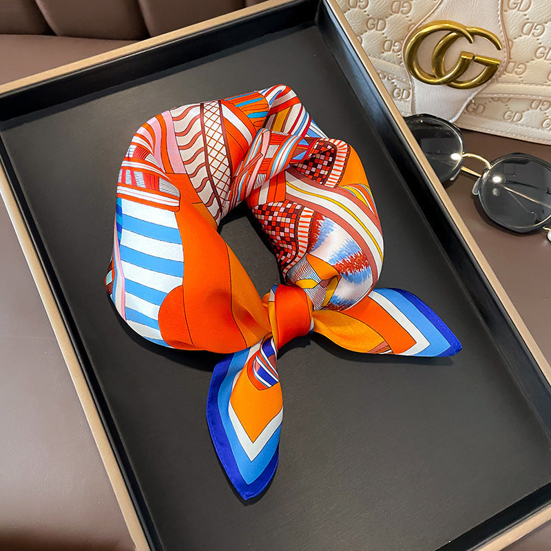 Wholesale  Silk f Women' s Autumn f f All-match Hair Band Fashion Small Square f