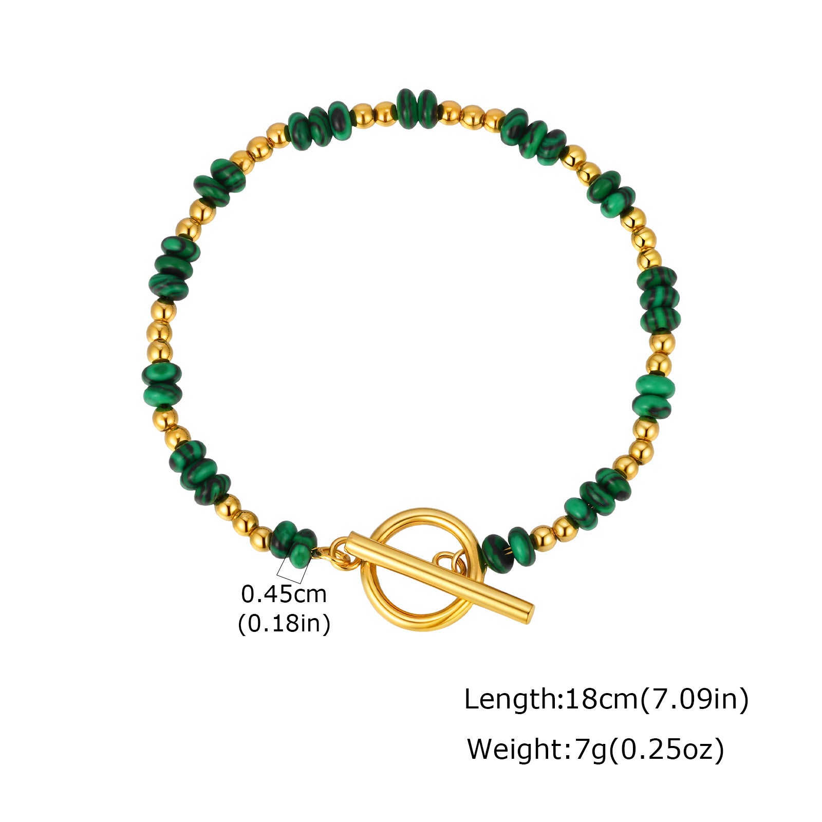 Wholesale Stainless Steel Colorful Natural Stone Beaded Bracelet Women S Fashion Jewelry Accessory