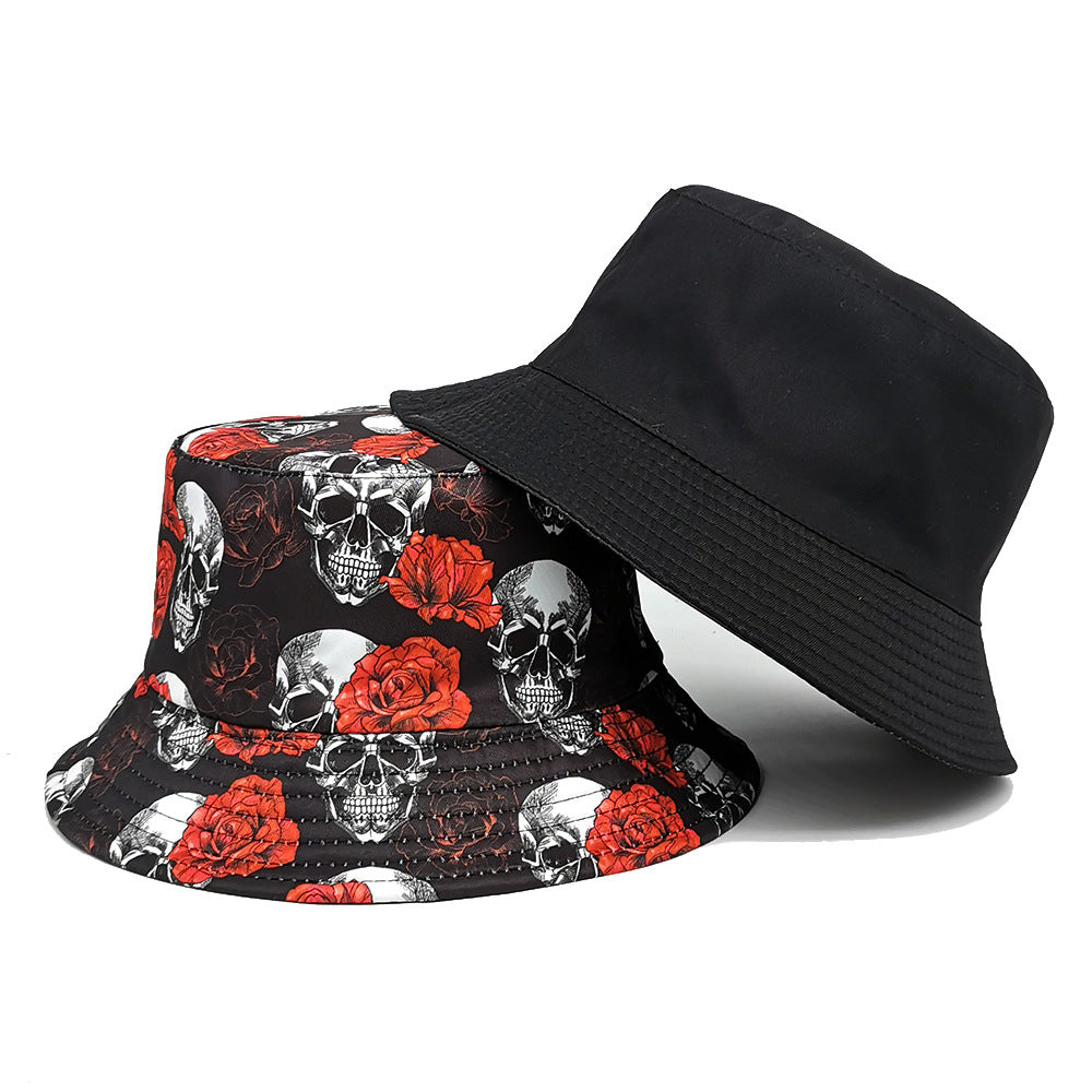 Wholesale  Double-Sided Skull Pumpkin Festival Bucket Hat