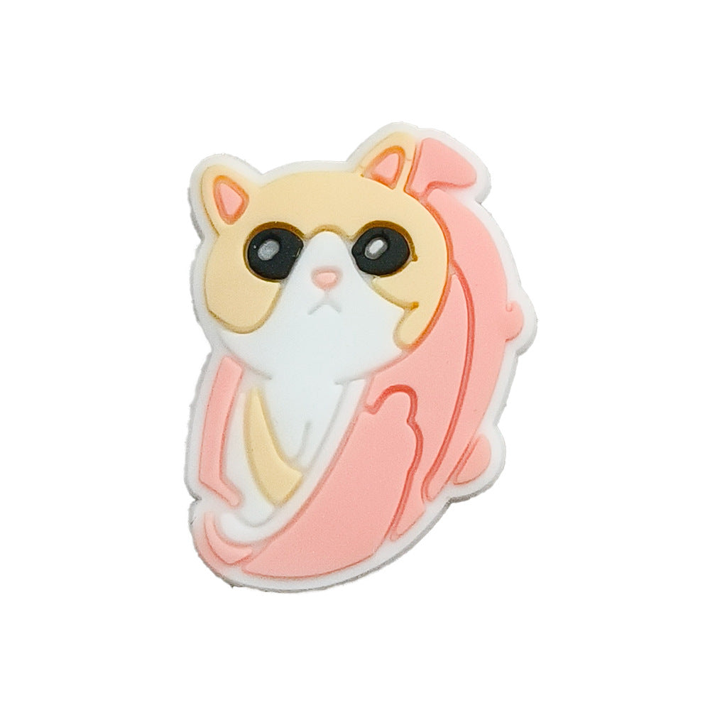 Wholesale Cute cartoon cat pattern hole shoes charms