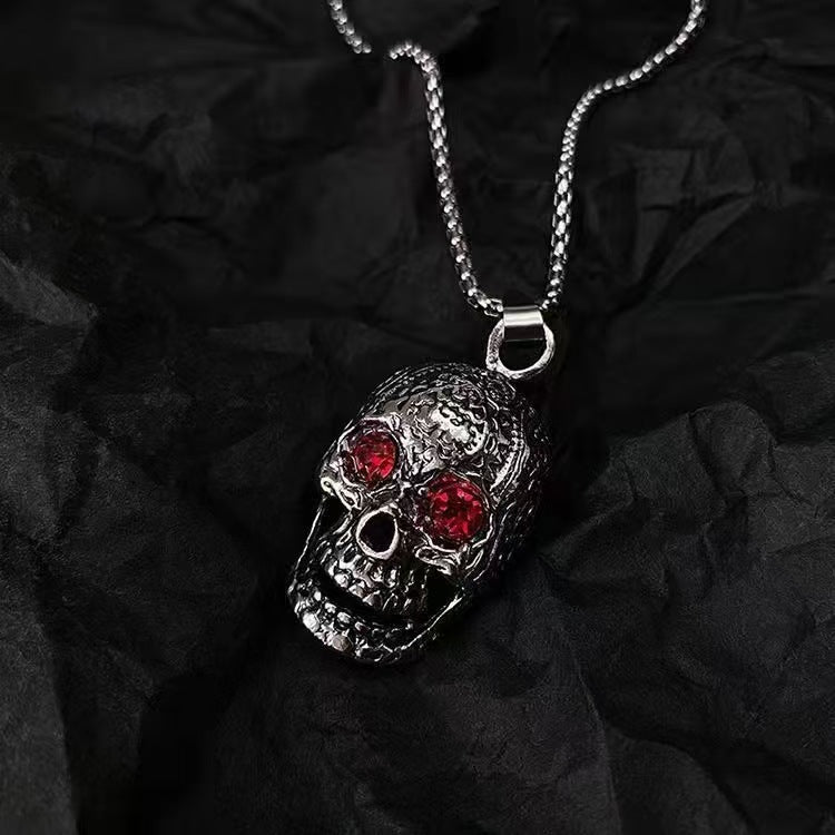 Wholesale Skull Pendant  Stainless Steel Necklace