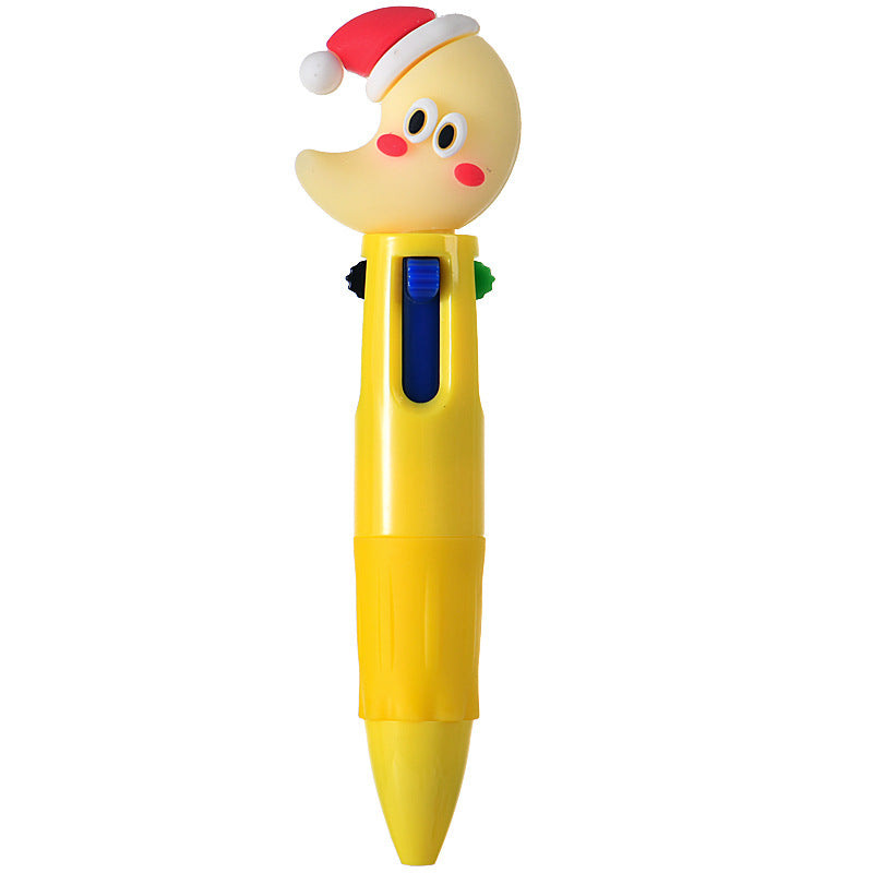 Wholesale Cute cartoon Christmas four-color ballpoint pen