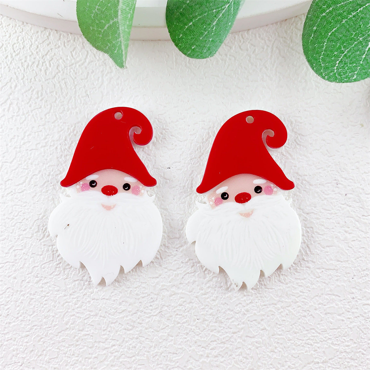 Wholesale 10pcs Acrylic Double Layer Christmas  Pendant