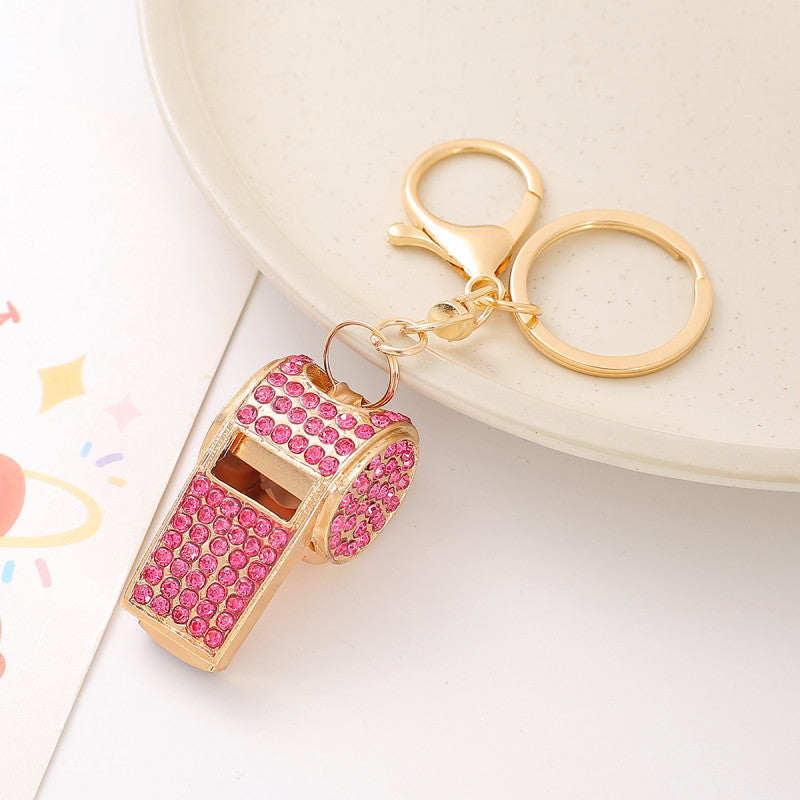 Wholesale Rhinestone Whistle Keychain ACC-KC-YuanFei002