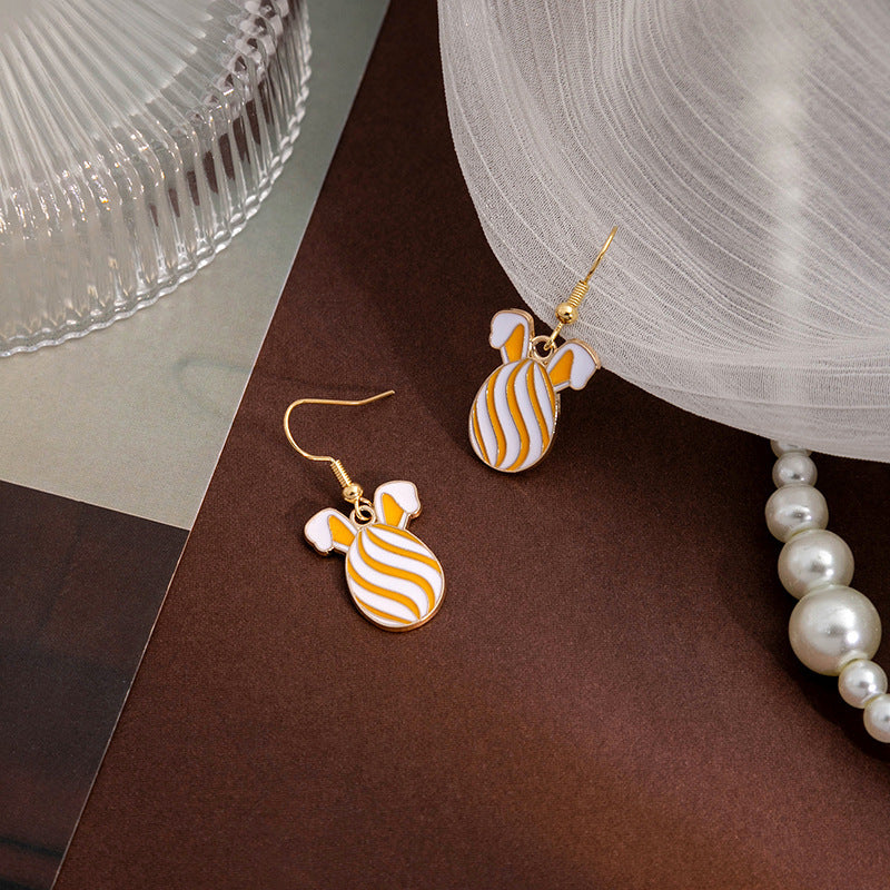 Wholesale Easter Bunny Alloy Earrings