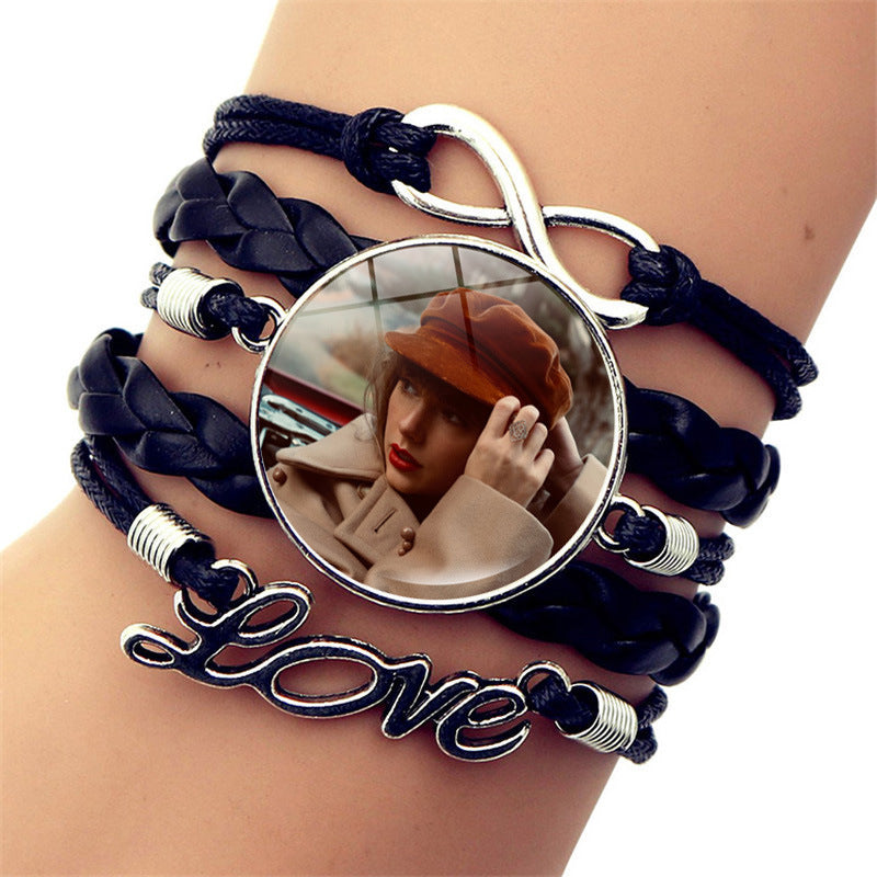 Wholesale Music Celebrity Leather Jewelry Leather Bracelets ACC-BT-JiaYun004