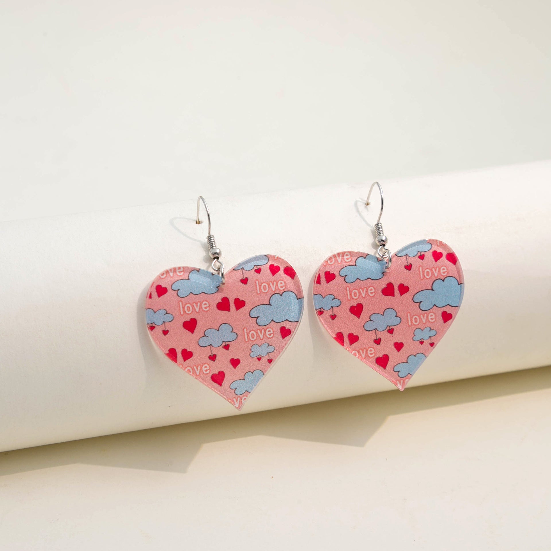 Wholesale  romantic Valentine's Day acrylic creative earrings
