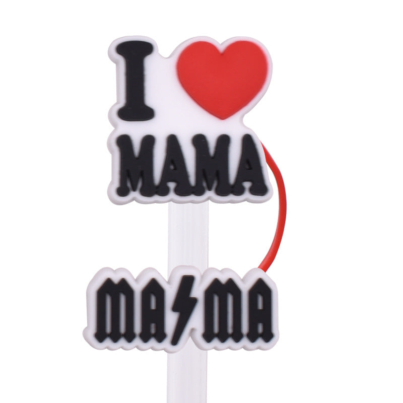 Wholesale Random 100pcs Super Parent Series PVC Soft Straw Tube Cap