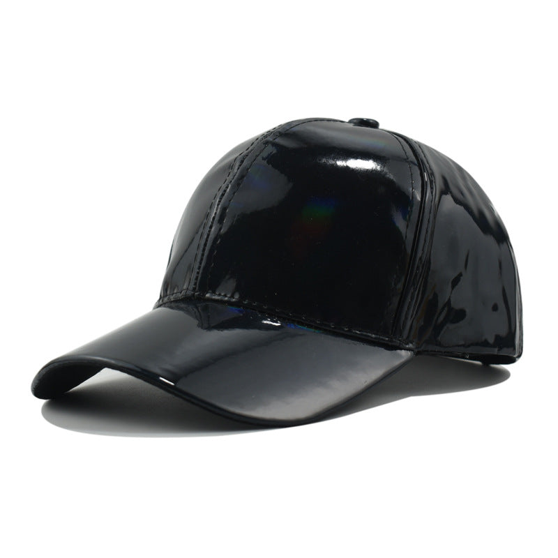 Wholesale PU leather colorful baseball cap