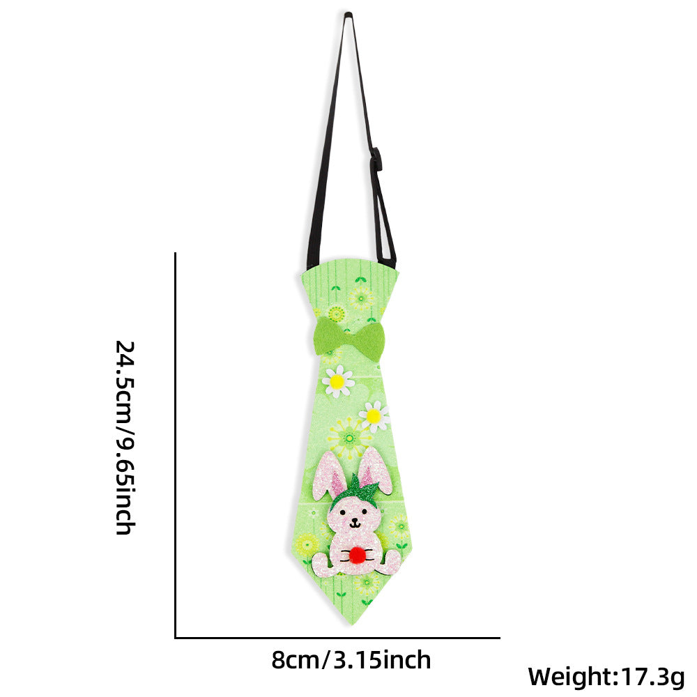 Wholesale Easter tie cartoon rabbit egg bow tie  decoration