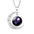 Wholesale  12 Constellation Crescent Moon Necklace