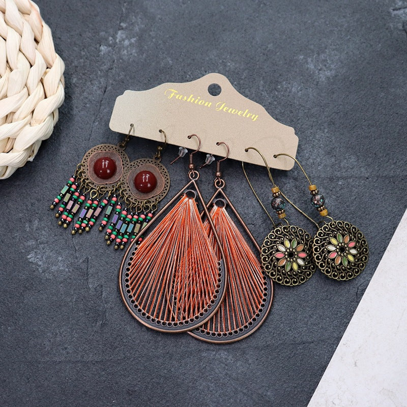 Wholesale Vintage Bohemian Ethnic Style Earrings ACC-ES-Luox005