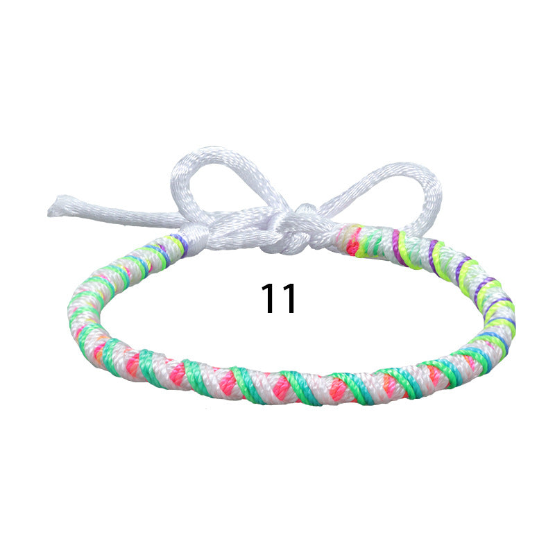 Wholesale Bohemian Style Colorful Hand-woven Rope Wear Bracelet