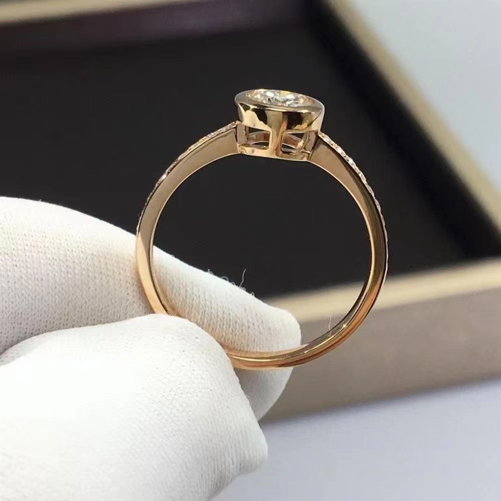 Wholesale  Rose Gold Moissanite Diamond Ring