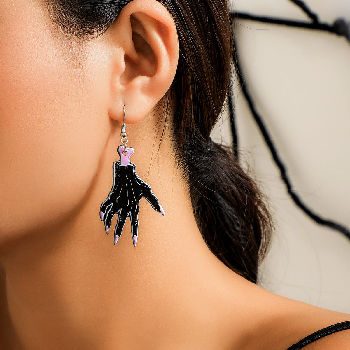 Wholesale Halloween Pumpkin Skull Acrylic Earrings ACC-ES-XueRou007