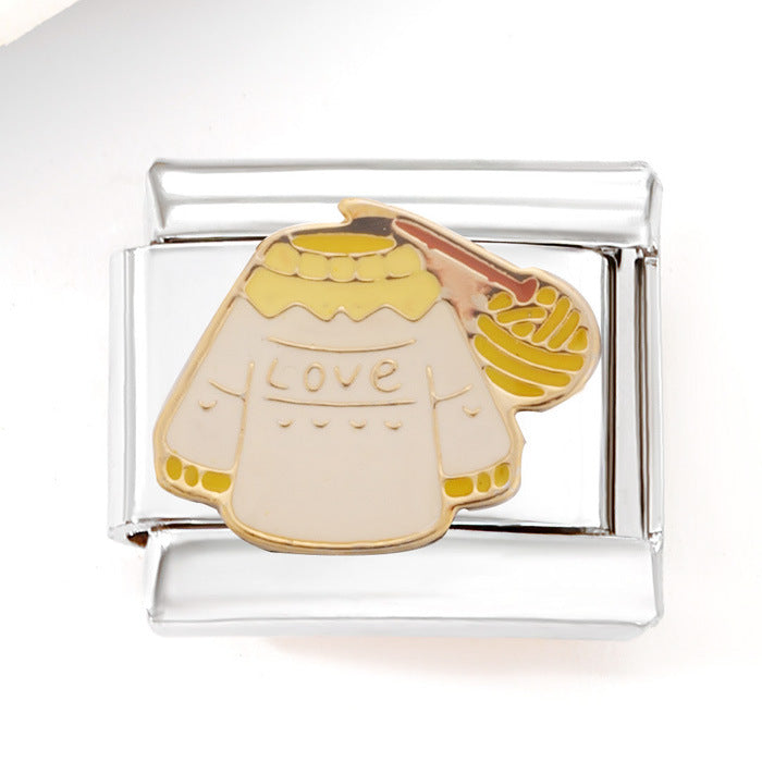 Wholesale Italian Charm Bracelet 9mm DIY Splicing Mother's Day Series Stainless Steel Composable Bracelet