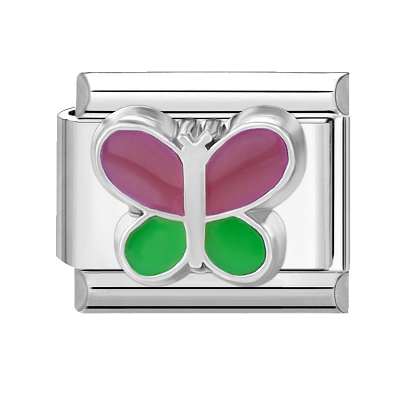 Wholesale Italian Charm Bracelet 9mm DIY Splicing Cute Creative Stainless Steel Composable Bracelet