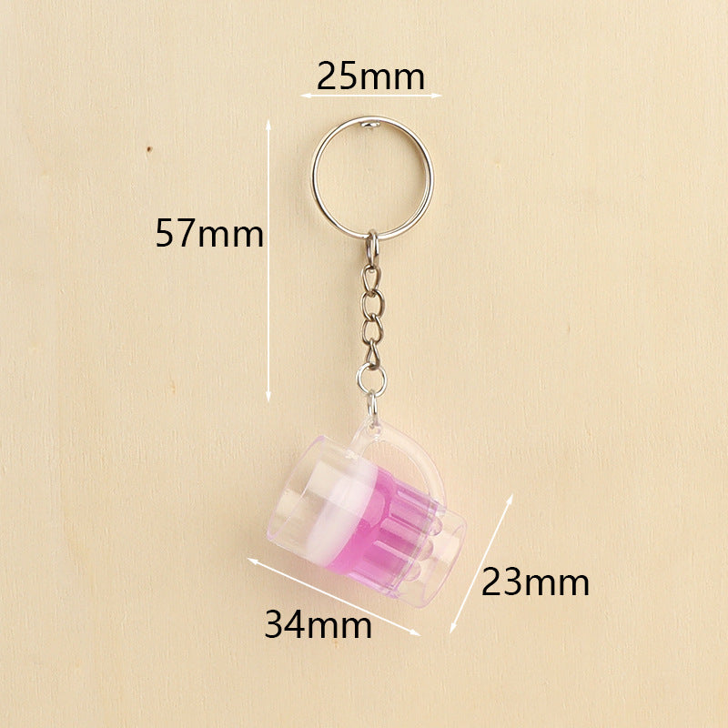 Wholesale  Beer Keychain Stereo Draft Beer Keychains