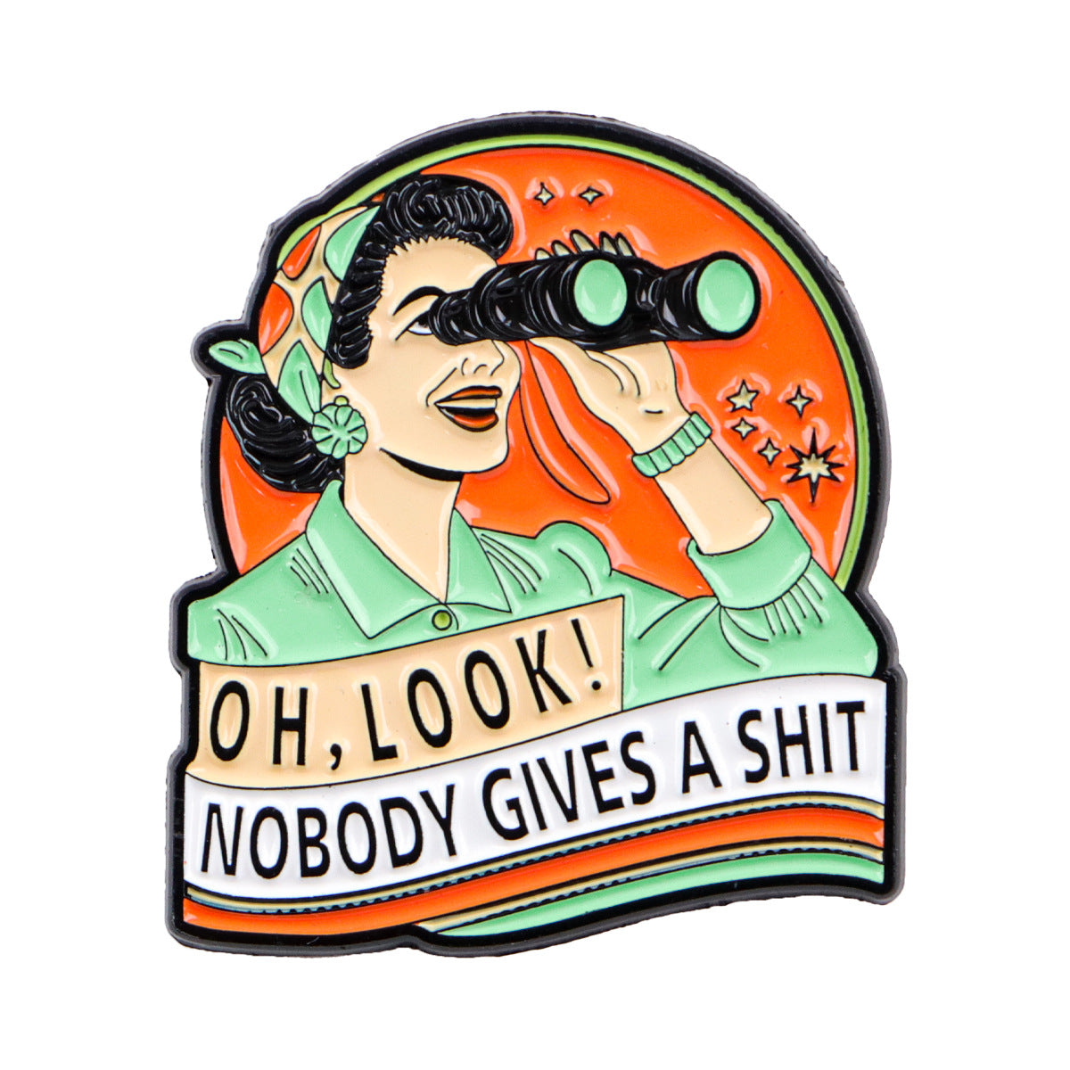 Wholesale English Quote Star Character Brooch Badge