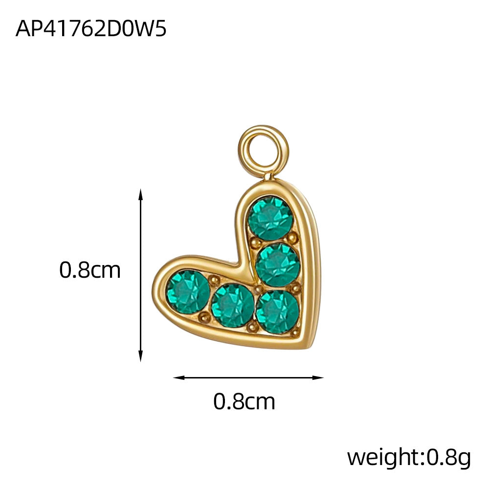 Wholesale Stainless steel heart DIY pendant