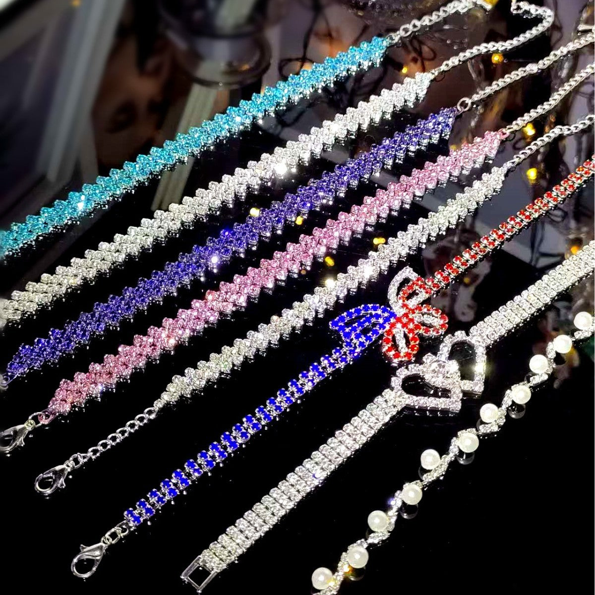 Wholesale  super flash full diamond bracelet