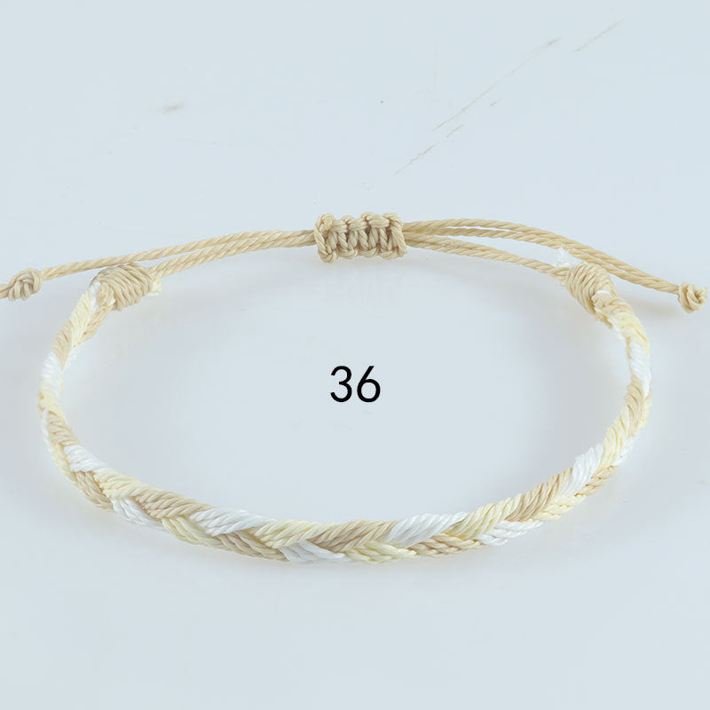 Wholesale Hand-woven rope Bohemian men' s wave bracelet