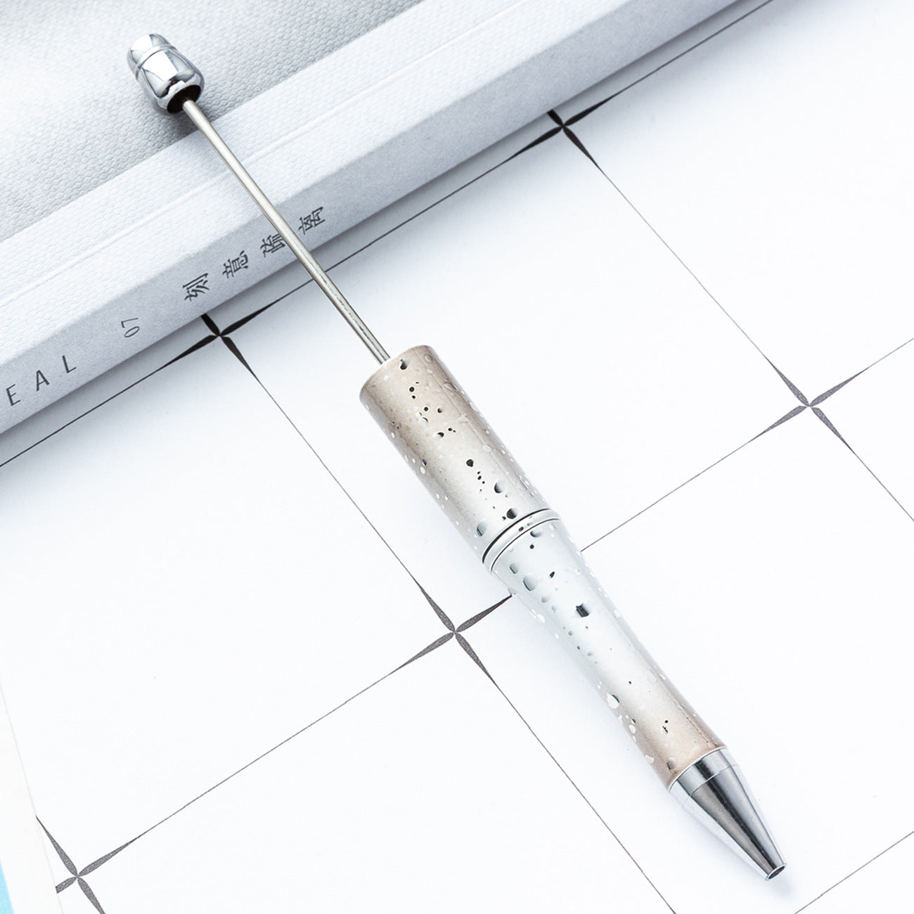 Wholesale diy starry sky beadable pen creative UV plating beadable pens