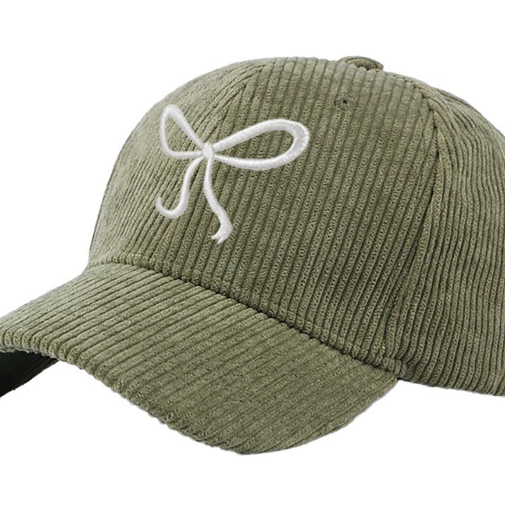 Wholesale  Corduroy Bow Baseball Cap