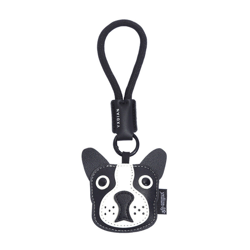 Wholesale Cartoon Leather Puppy Keychain Trendy Bag Charm Decorative Accessory For Resale