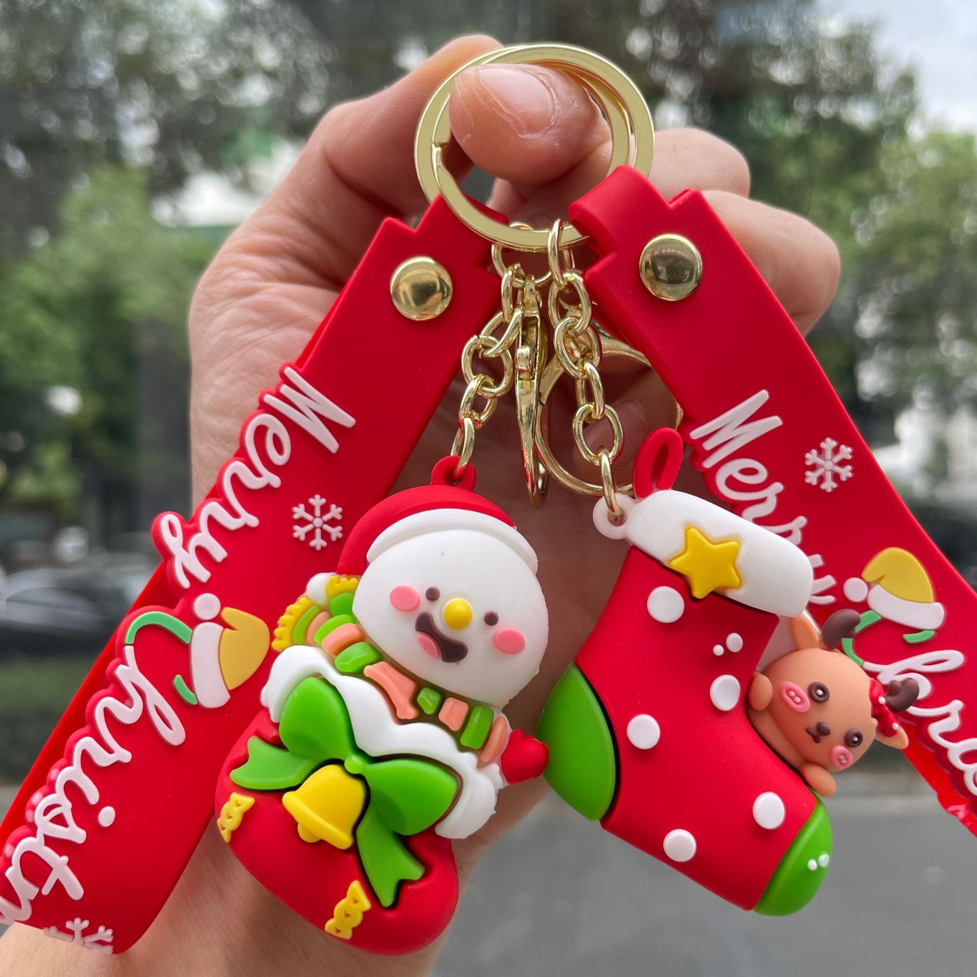 Wholesale  Christmas snowman Keychains