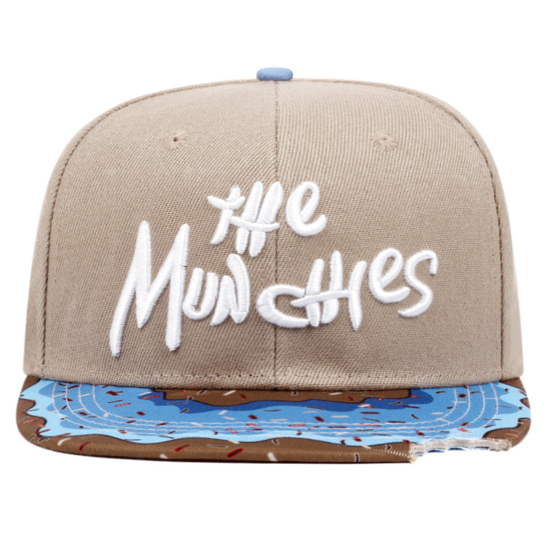 Wholesale Embroidered Flat Brim Donut Cotton Hat Baseball Cap ACC-HT-QiNiao002