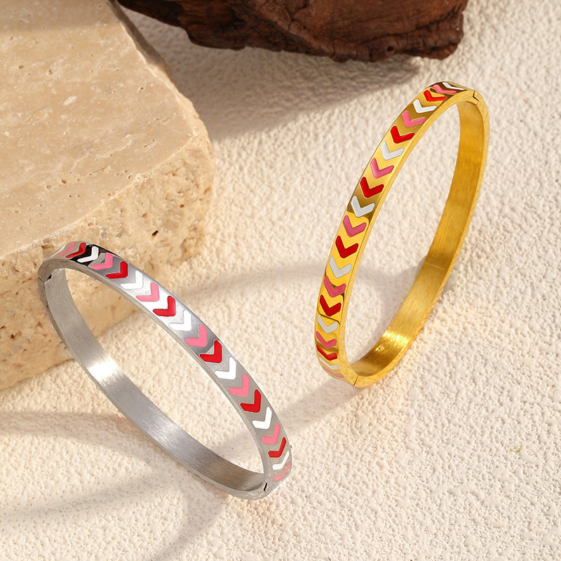 Wholesale electroplated stainless steel bracelet