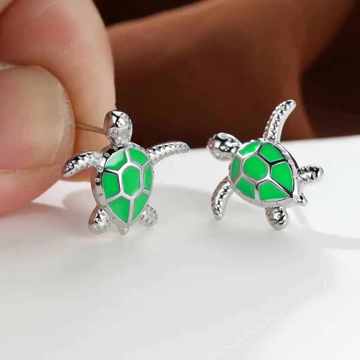 Wholesale  diamond sea turtle earrings