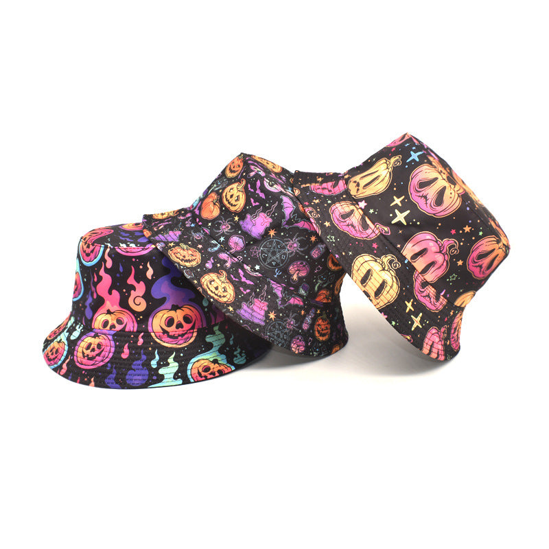 Wholesale  pumpkin pattern  Bucket Hat