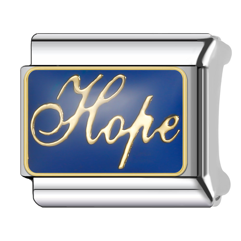 Wholesale Italian Charm Bracelet 9mm DIY Splicing Cute Creative Stainless Steel Composable Bracelet