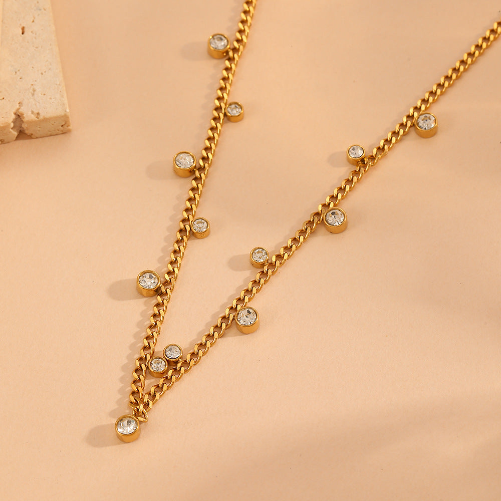 Wholesale Titanium Steel Necklace Jewelry Set