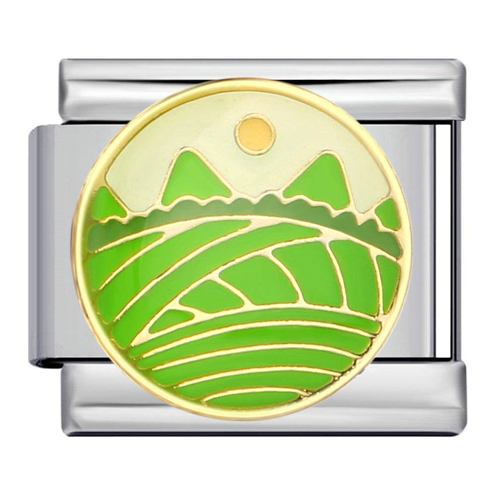 Wholesale Italian Charm Bracelet 9mm DIY Splicing Cute Creative Stainless Steel Composable Bracelet