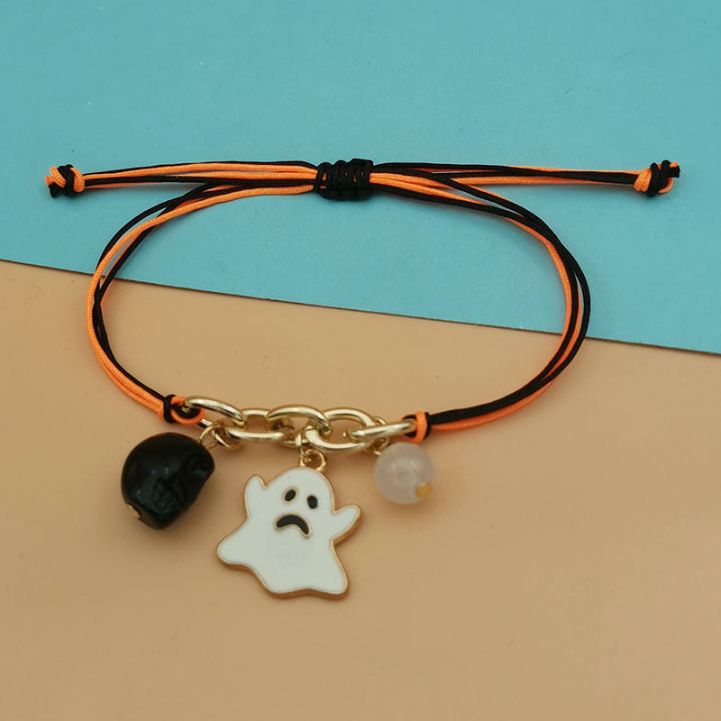 Wholesale Halloween Skull Ghost Cat Pumpkin Luminous Bracelet ACC-BT-Haol006