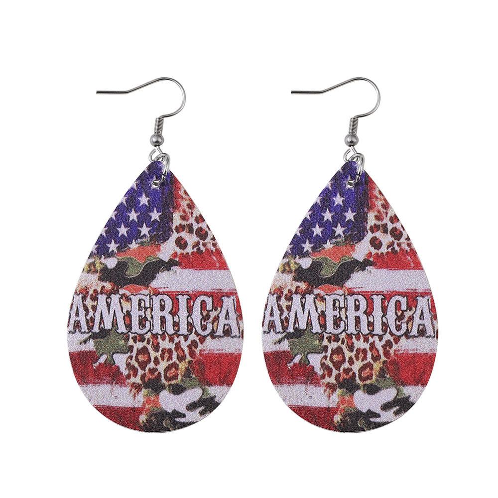 Wholesale Independent Station Explosions US Independence Day Earrings