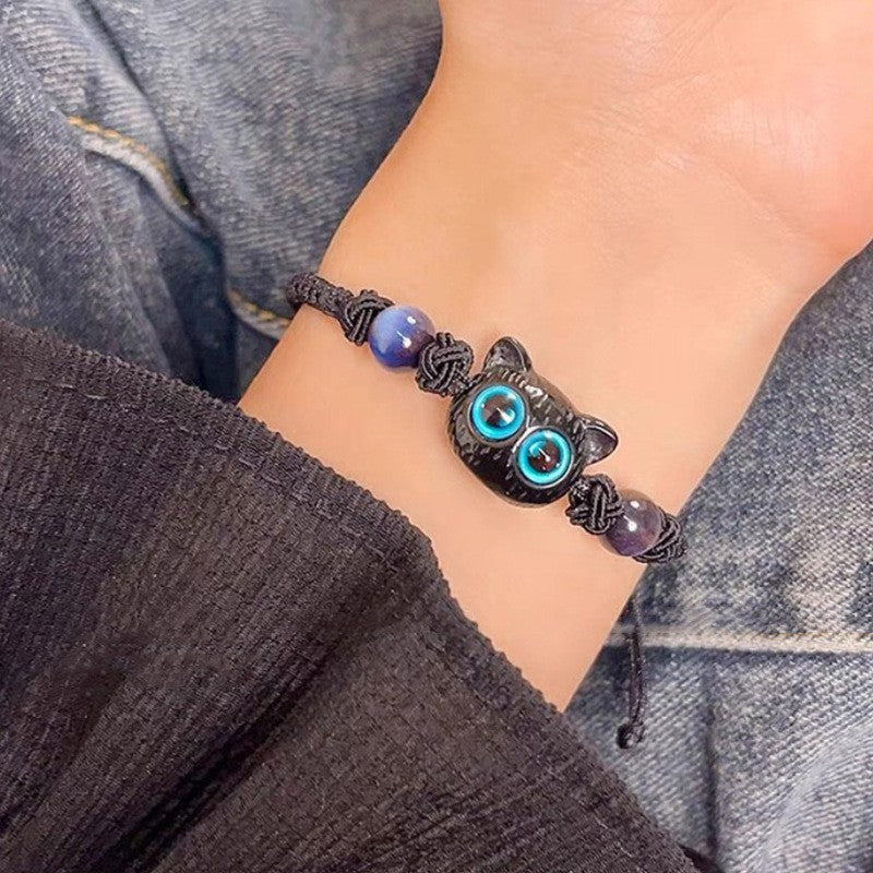 Wholesale Cute Cat Beaded Bracelet Ceramic Hand Ornaments ACC-BT-NS001