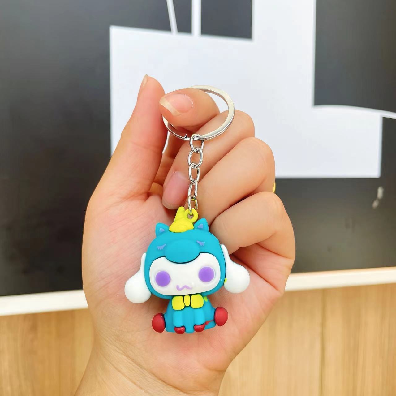 Wholesale Cartoon Cute Silicone Keychains ACCVIP-KC-Qichu009