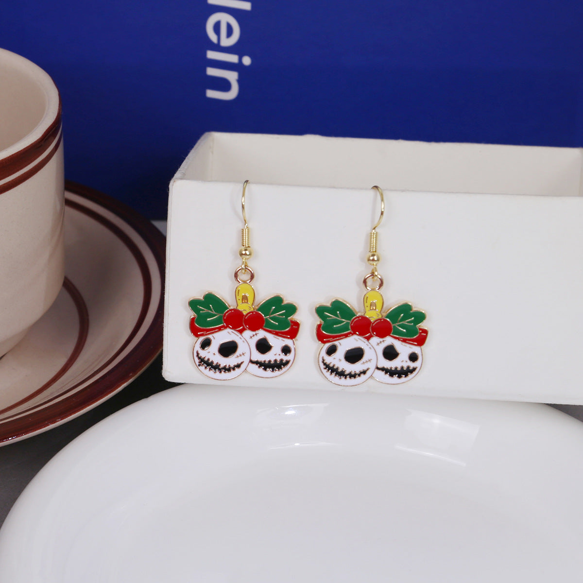 Wholesale  Funny Skull Earrings