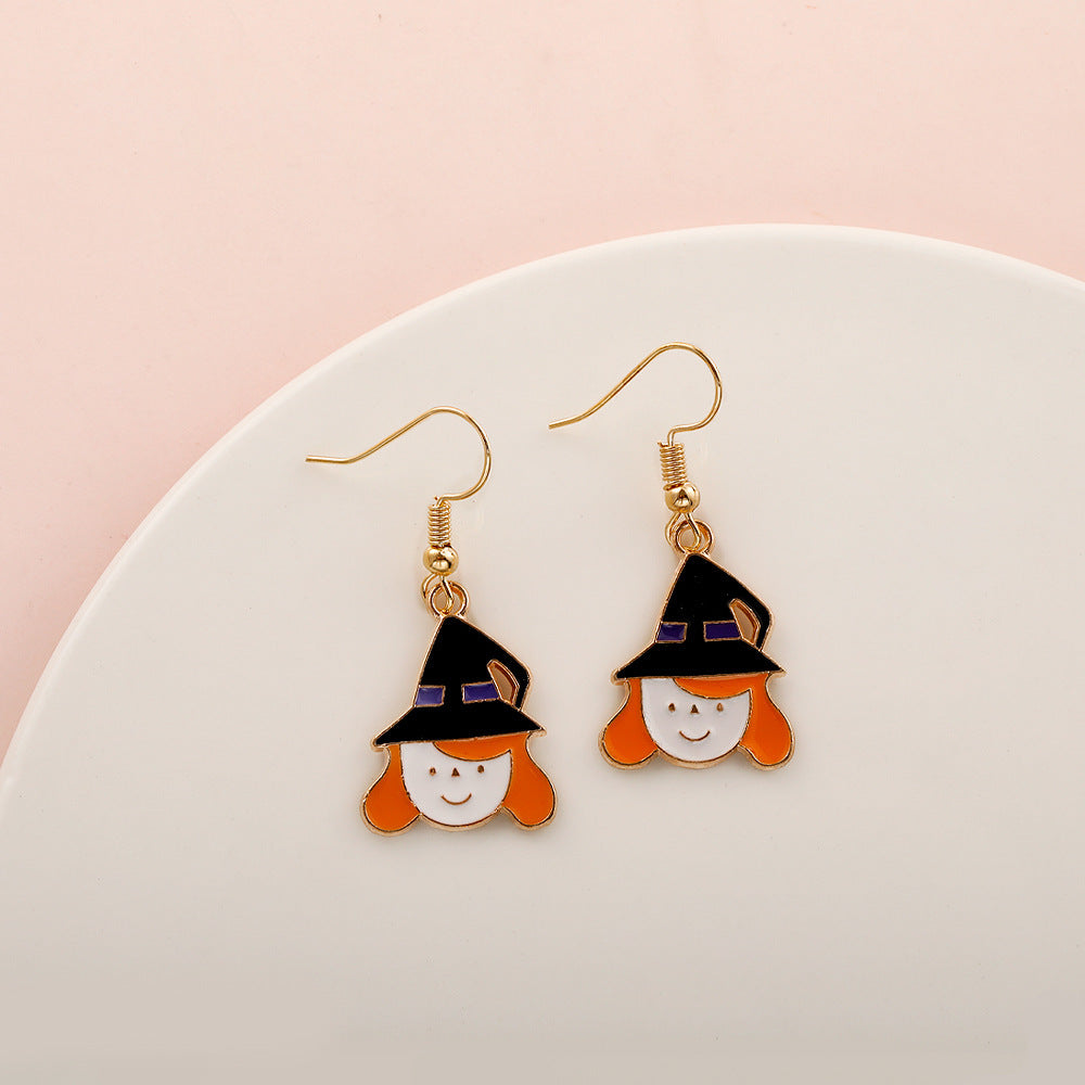 Wholesale  Halloween  earrings  popular Devil pumpkin bat festival earrings